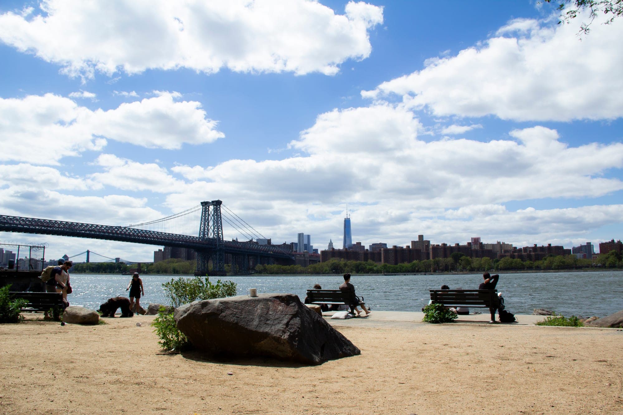Images — New York, Moody: Two Bridges, Bruised Sky